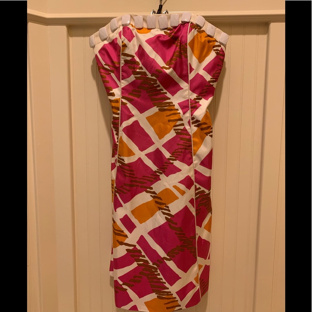 Multi Colored Strapless Dress